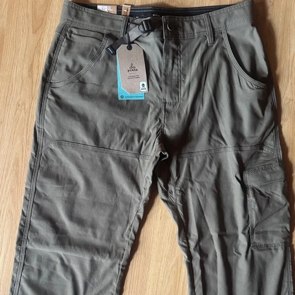 Prana Men's NWT 32 32X30 slate green Zion Pant II Cargo Pants - Picture 2 of 13